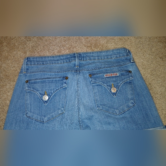 Hudson Jeans Classic Blue Straight Cuffed Leg Denim - Picture 12 of 13